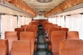 Interior of an interurban coach Royalty Free Stock Photo
