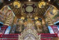 Interior of Inthakin or city pillar shrine Chiang Mai, Thailand