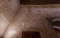 Interior with Islamic calligraphy and patterns on walls, the 14th century palace of Alhambra