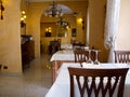 Interior of italian restaurant Royalty Free Stock Photo