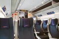 Interior of italian train in Italy Royalty Free Stock Photo