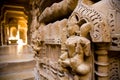 Interior of Jain temple, Jaisalmer, India Royalty Free Stock Photo