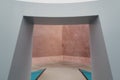 Interior of James Turrell's Skyspace sculpture "Within without". Canberra, Australia. Royalty Free Stock Photo