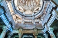 Interior of Jami Masjid, a major tourist attraction at Champaner-Pavagadh Archaeological Park - Gujarat, India Royalty Free Stock Photo