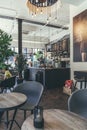 Interior of the Joe & The Juice cafe in London Royalty Free Stock Photo