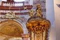 Interior of Karlskirche in Vienna, Austria