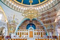 interior of the Katedralja building "ngjallja and Krishtit"
 capital Tirana in Albania. Royalty Free Stock Photo