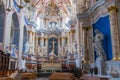 Interior of Kaunas Cathedral Basilica, Roman Catholic cathedral basilica in Kaunas, Lithuania Royalty Free Stock Photo