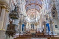 Interior of Kaunas Cathedral Basilica, Roman Catholic cathedral basilica in Kaunas, Lithuania Royalty Free Stock Photo