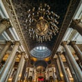 Interior of Kazan Cathedral on Nevsky prospect, Saint Petersburg, Russia Royalty Free Stock Photo