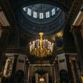 Interior of Kazan Cathedral on Nevsky prospect, Saint Petersburg, Russia Royalty Free Stock Photo