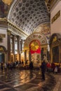 Interior of Kazan Cathedral in St. Petersburg, Russia Royalty Free Stock Photo