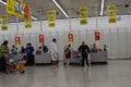 Interior of a Kmart store, during the last day of a going out of business sale. Royalty Free Stock Photo
