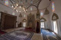 Interior of the Koski Mehmed Pasha Mosque as seen from Substantially rebuilt after the war, this 1618 domed mosque has a minaret Royalty Free Stock Photo