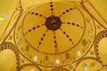 Interior of Koski Mehmed-Pasha Mosque's dome Royalty Free Stock Photo