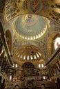 Interior of the Kronstadt Naval Cathedral of Saint Nicholas near the Saint-Petersburg, Russia.