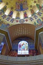 Interior of the Kronstadt Naval Cathedral of Saint Nicholas near the Saint-Petersburg, Russia. Royalty Free Stock Photo