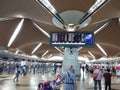 Interior of Kuala Lumpur International Airport 1 KLIA 1 departure hall. Royalty Free Stock Photo