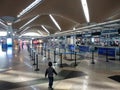 Interior of Kuala Lumpur International Airport 1 KLIA 1 departure hall.