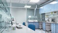Interior of laboratory workplace. 3d illustration Royalty Free Stock Photo