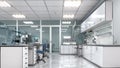 Interior of laboratory workplace. 3d illustration Royalty Free Stock Photo