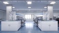 Interior of laboratory workplace. Royalty Free Stock Photo