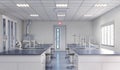 Interior of laboratory workplace. Royalty Free Stock Photo