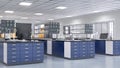 Interior of laboratory workplace. Royalty Free Stock Photo