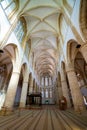 Interior of Lala Mustafa Pasha Mosque (Cathedral of Saint Nicholas) in the old town of Famagusta.