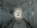 interior of LangjÃ¶kull glacier Royalty Free Stock Photo