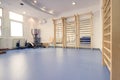 Interior large room, no people, fitness gym physical therapy