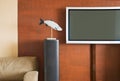 Interior with LCD television set Royalty Free Stock Photo