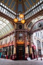 Interior of Leadenhall market in London