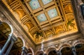 The interior of the Library of Congress, in Washington, DC. Royalty Free Stock Photo