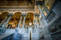 The interior of the Library of Congress, in Washington, DC. Royalty Free Stock Photo