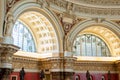 Interior of the Library of Congress in Washington DC, reading room Royalty Free Stock Photo