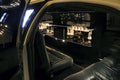 Interior of a limousine