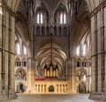 Interior of Lincoln Cathedral Looking East Royalty Free Stock Photo