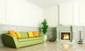 Interior of living room 3d render Royalty Free Stock Photo