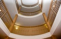 Interior of a lobby staircase Royalty Free Stock Photo