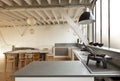 Interior loft, kitchen Royalty Free Stock Photo