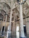 Interior of the Lonja de la Seda `Silk Exchange` in Valencia. Royalty Free Stock Photo