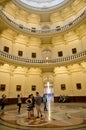 Interior look at Texas State Capitol building Royalty Free Stock Photo