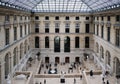 Interior of the Louvre Museum in Paris, France