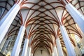 Interior of Lutheran St Thomas Church Thomaskirche in Leipzig, Germany. November 2019 Royalty Free Stock Photo