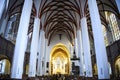 Interior of Lutheran St. Thomas Church Thomaskirche in Leipzig, Germany. November 2019 Royalty Free Stock Photo