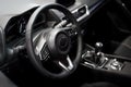 Interior of luxurious sport car Royalty Free Stock Photo