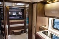 Interior of luxury caravan Royalty Free Stock Photo