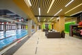 Interior of luxury indoor swimming pool Royalty Free Stock Photo