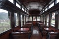 Interior of luxury old train carriage Royalty Free Stock Photo